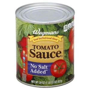 Wegmans No Salt Added Tomato Sauce