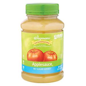 Wegmans Natural Applesauce, No Sugar Added