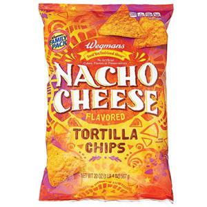 Wegmans Nacho Cheese Flavored Tortilla Chips, FAMILY PACK