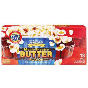 Wegmans Microwave Popcorn, Movie Theatre Butter Flavor, FAMILY PACK