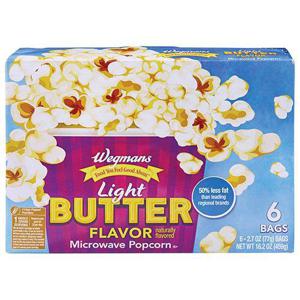 Wegmans Microwave Popcorn, Light Butter Flavor