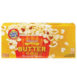 Wegmans Microwave Popcorn, Butter Flavor, FAMILY PACK