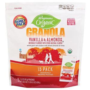 Wegmans Organic Granola, Vanilla & Almond, FAMILY PACK