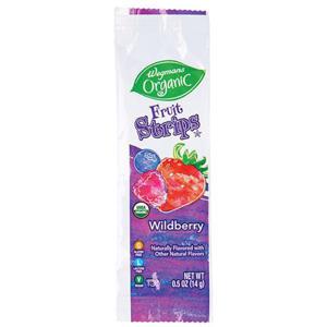 Wegmans Organic Fruit Strips, Wildberry