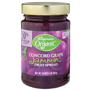 Wegmans Organic Fruit Spread, Jammin, Concord Grape