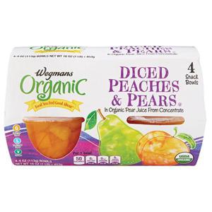 Wegmans Organic Diced Peaches & Pears