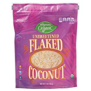 Wegmans Organic Coconut, Unsweetened, Flaked