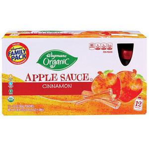 Wegmans Organic Cinnamon Apple Sauce FAMILY PACK