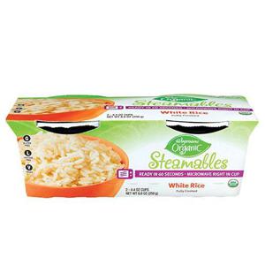 Wegmans Organic Steamables White Rice, 2 Pack