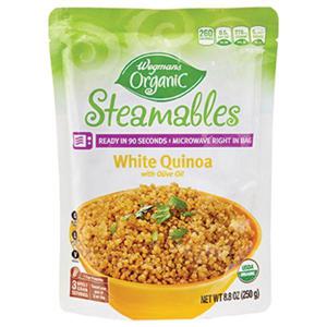 Wegmans Organic Steamables White Quinoa with Olive Oil