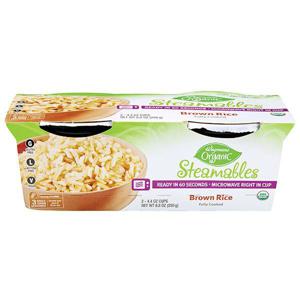 Wegmans Organic Rice, Brown, Microwavable, Cup