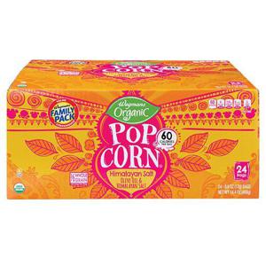 Wegmans Organic Popcorn, Himalayan Salt, FAMILY PACK