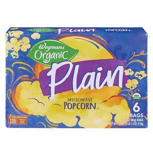 Wegmans Organic Plain Microwave Popcorn