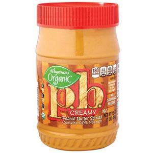 Wegmans Organic p.b. Creamy Peanut Butter Spread