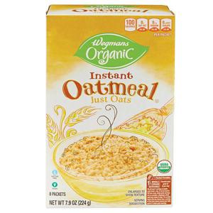 Wegmans Organic Oatmeal, Instant, Just Oats