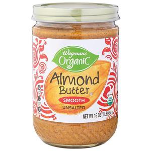 Wegmans Organic Nut Butter, Almond, Smooth, Unsalted