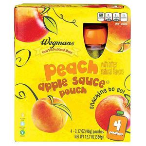 Wegmans Peach Apple Sauce Pouches