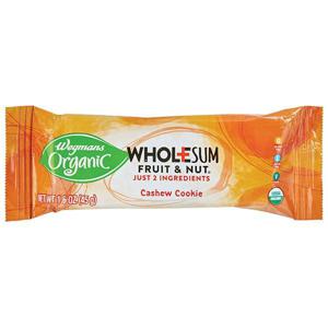 Wegmans Organic Wholesum Fruit & Nut Cashew Cookie Bar