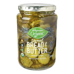 Wegmans Organic Sweet Bread & Butter Pickle Chips