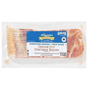 Wegmans Maple Smoked Thick Sliced Center Cut Uncured Bacon