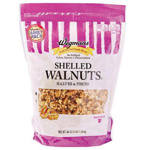 Wegmans Shelled Walnuts Halves & Pieces, FAMILY PACK