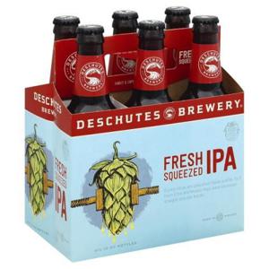 DESCHUTES Beer, IPA, Fresh Squeezed 6/12 oz bottles