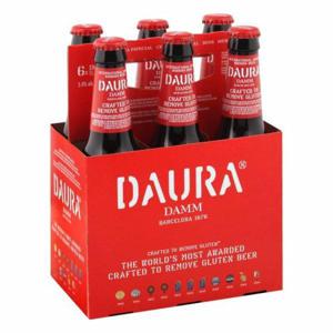 DAURA Beer, Damm 6/11.2 oz bottles