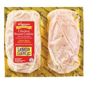 Wegmans Lemon & Garlic Marinated Chicken Breast Cutlets