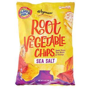 Wegmans Root Vegetable Chips, Sea Salt, FAMILY PACK