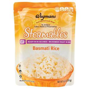 Wegmans Rice, Basmati, Steamables