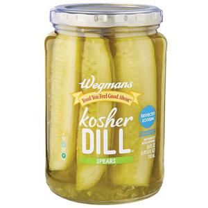 Wegmans Reduced Sodium Kosher Dill Spears