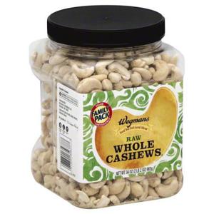 Wegmans Raw Whole Cashews, FAMILY PACK