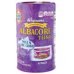 Wegmans Pole & Line Caught Albacore Tuna, FAMILY PACK