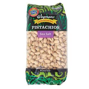 Wegmans Pistachios, Sea Salt, Roasted, FAMILY PACK