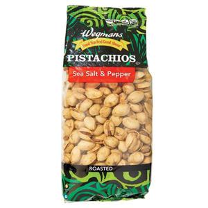 Wegmans Pistachios, Sea Salt & Pepper, Roasted