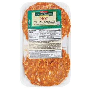 Wegmans Italian Classics Hot Italian Sausage Patties