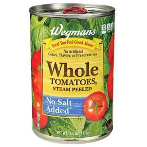 Wegmans Steam Peeled Whole Tomatoes, No Salt Added*