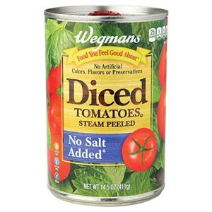 Wegmans Steam Peeled Diced Tomatoes, No Salt Added*