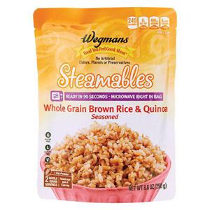 Wegmans Steamables Seasoned Whole Grain Brown Rice & Quinoa