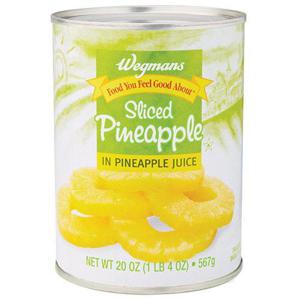 Wegmans Sliced Pineapple in Pineapple Juice