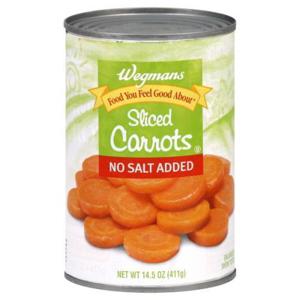 Wegmans Sliced Carrots, No Salt Added