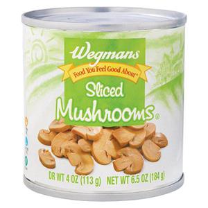 Wegmans Sliced Mushrooms