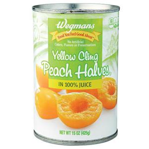 Wegmans Yellow Cling Peach Halves