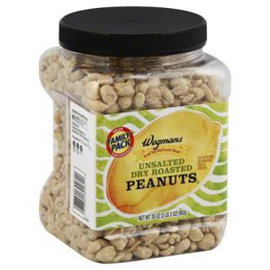 Wegmans Unsalted Dry Roasted Peanuts, FAMILY PACK