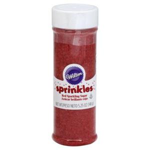 Wilton Sprinkles, Sparkling Sugar, Red