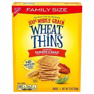 Wheat Thins Snacks, Sundried Tomato & Basil, Family Size