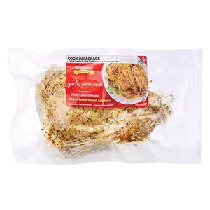 Wegmans Garlic Parmesan Seasoned Whole Chicken Roaster, Oven Safe