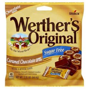 Werther's Original Hard Candies, Sugar Free, Caramel Chocolate Flavored