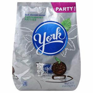 York Peppermint Patties, Dark Chocolate Covered, Party Size