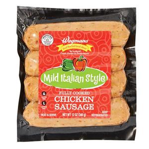 Wegmans Fully Cooked Mild Italian Style Chicken Sausage